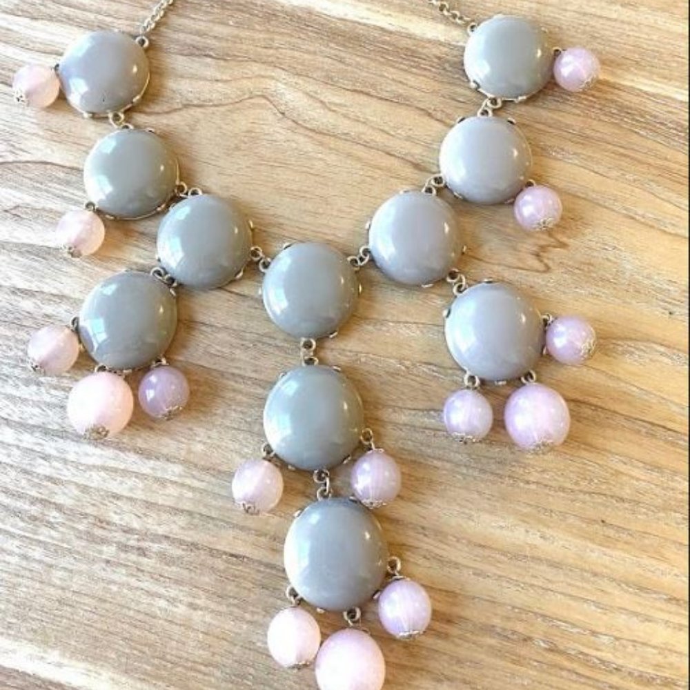 Purple Bubble Statement Necklace